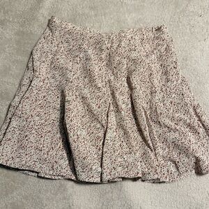 Wishlist A-Line Skirt with Red Floral Pattern